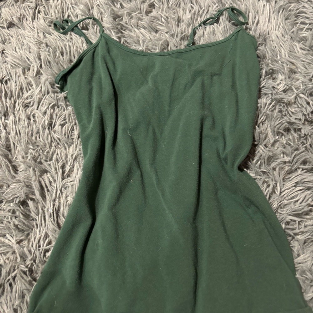 Green tank top full length